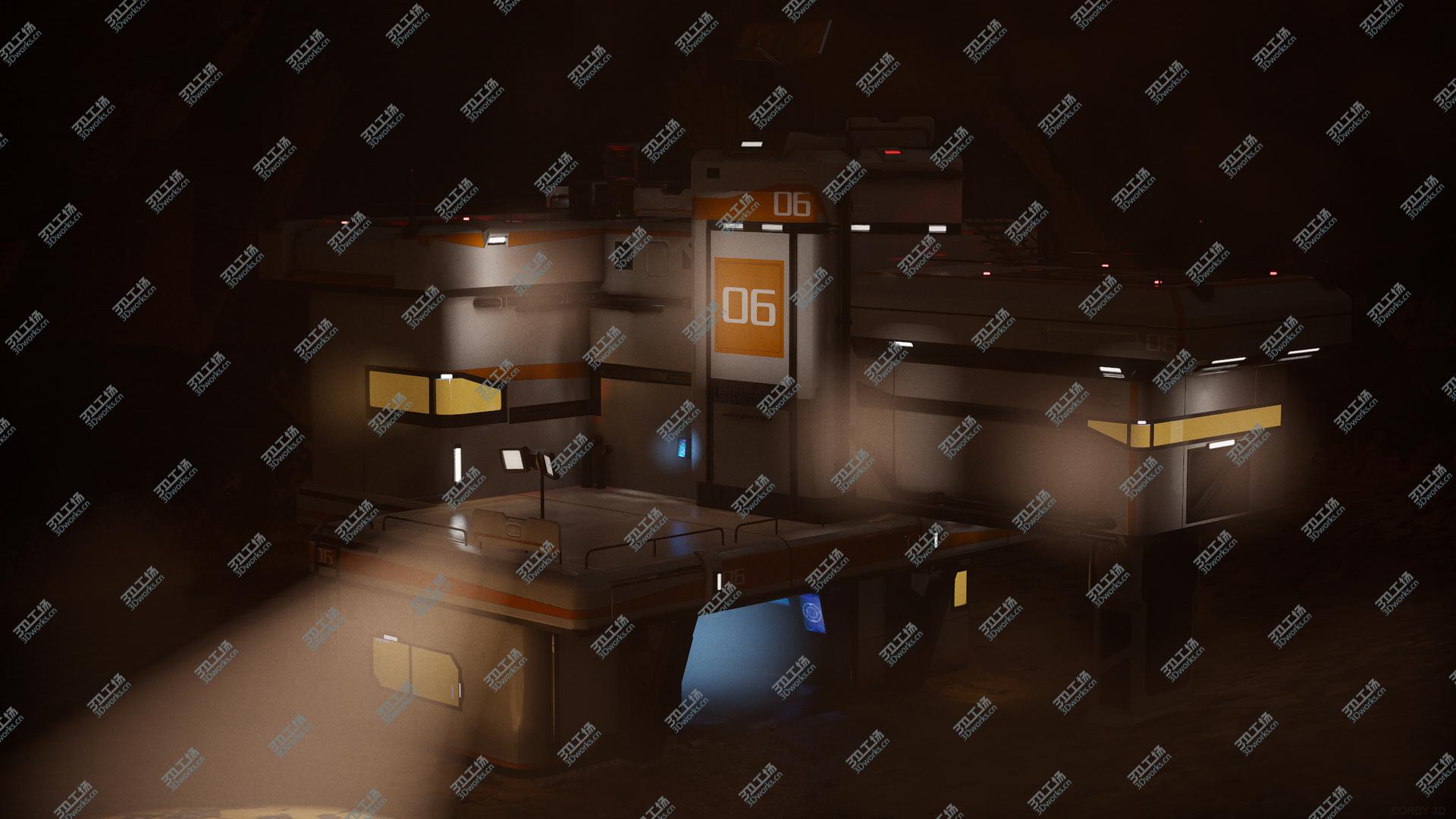 images/goods_img/202105073/3D Interplanetary Modular Sci-Fi Facility With The Drone Bay/2.jpg